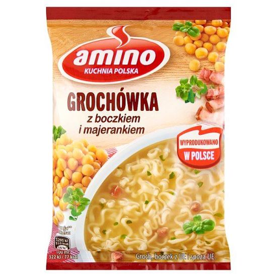 Amino Zupa błyskawiczna grochówka z boczkiem i majerankiem 65 g