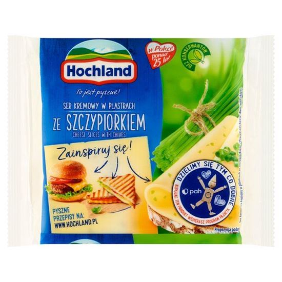 Hochland Ser kremowy w plastrach ze szczypiorkiem 130 g