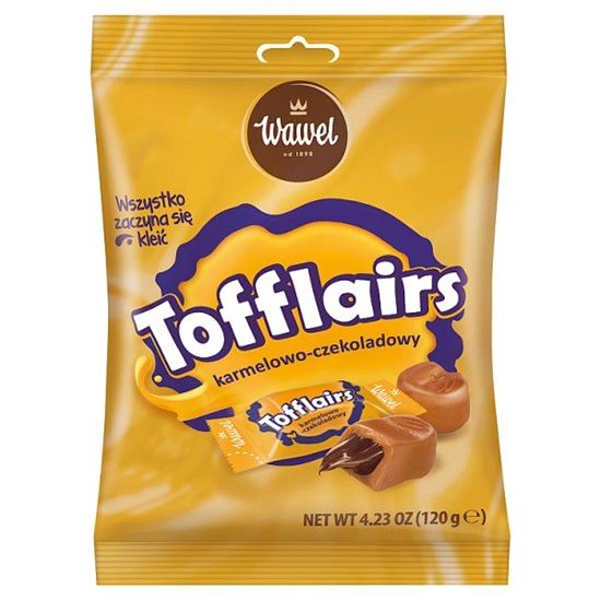 Wawel Tofflairs Cukierki karmelowo-czekoladowe 120 g