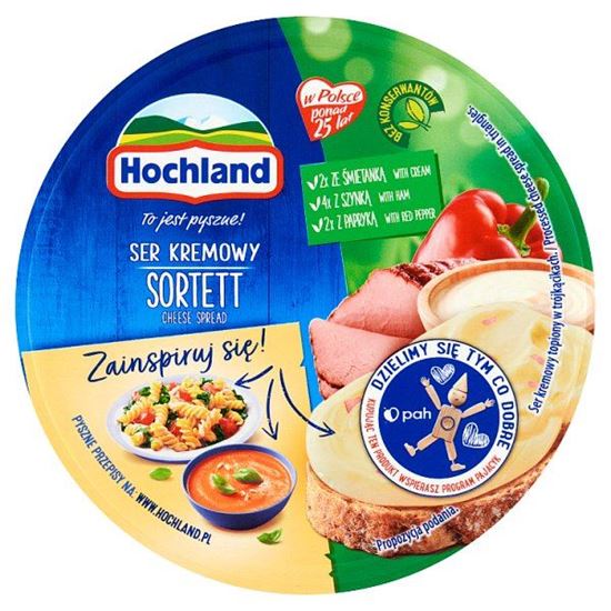 Hochland Ser kremowy sortett w trójkącikach 180 g