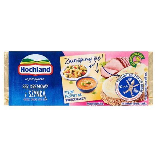 Hochland Ser kremowy z szynką 90 g