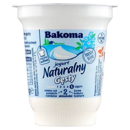 Bakoma Jogurt naturalny gęsty 150 g