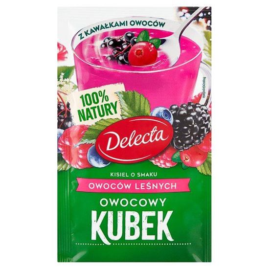 Delecta Owocowy kubek Kisiel smak owoców leśnych 30 g