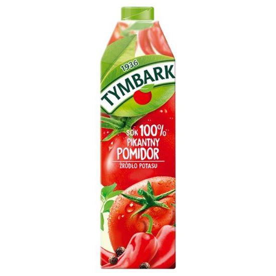 Tymbark Sok 100 % pikantny pomidor 1 l 