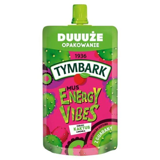 Tymbark Energy Vibes Mus jabłko kaktus limonka 200 g
